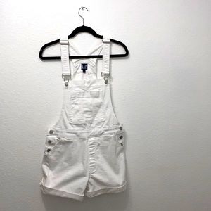 Gently used ladies overall shorts.